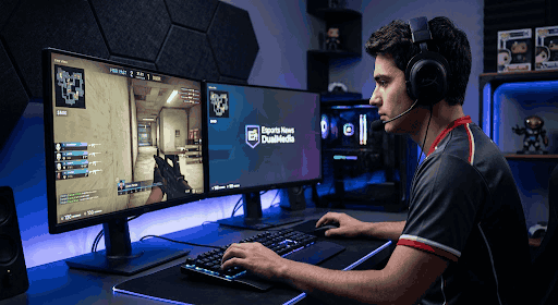 esports news dualmedia gaming setup