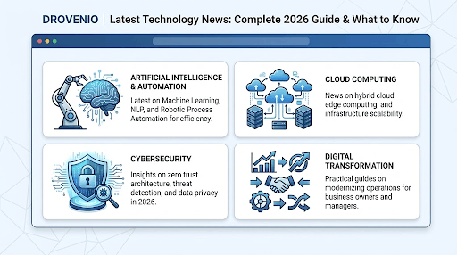 drovenio latest technology news 2026 AI automation guide